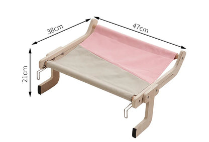 Cat Hammock Wooden Assembly Hanging Bed Cotton Canvas Easy Washable Multi-Ply Plywood Hot Selling Hammock Nest Beds Hammock