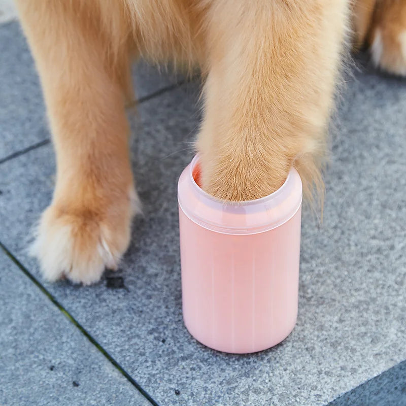 Dog Foot Cup Paw Washer Cleaner Dog Cat Foot Cleaning Brush Soft Silicone Dog Paw Cleaning Dog Paw Cleaning Bucket Accessories