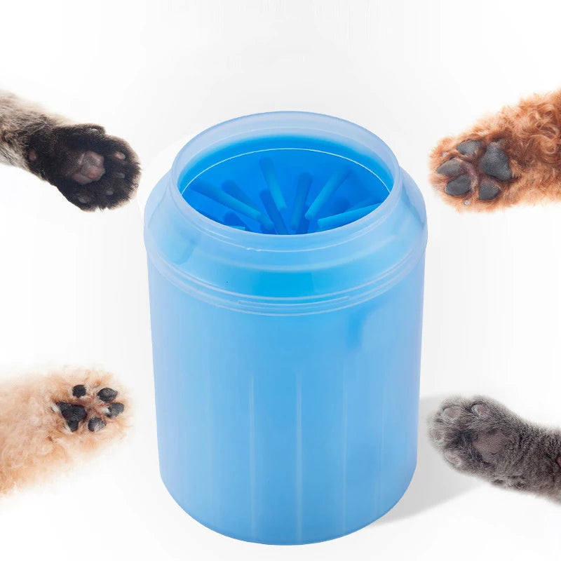 Dog Foot Cup Paw Washer Cleaner Dog Cat Foot Cleaning Brush Soft Silicone Dog Paw Cleaning Dog Paw Cleaning Bucket Accessories