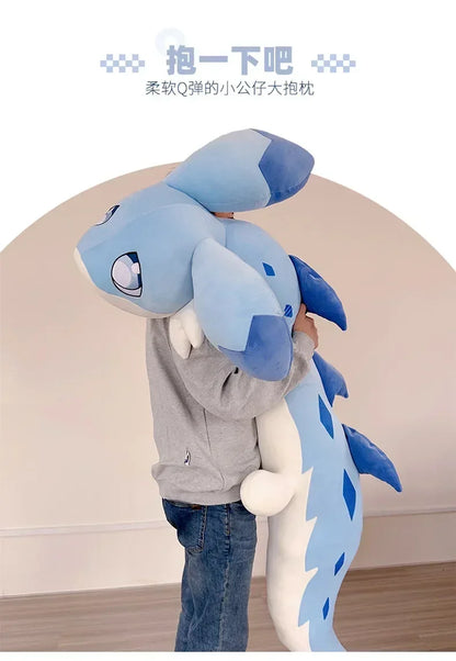 120/180cm Plush Doll Toys Blue Dragon Plushies Cute Cat Figure Cartoon Throw Pillow Toy